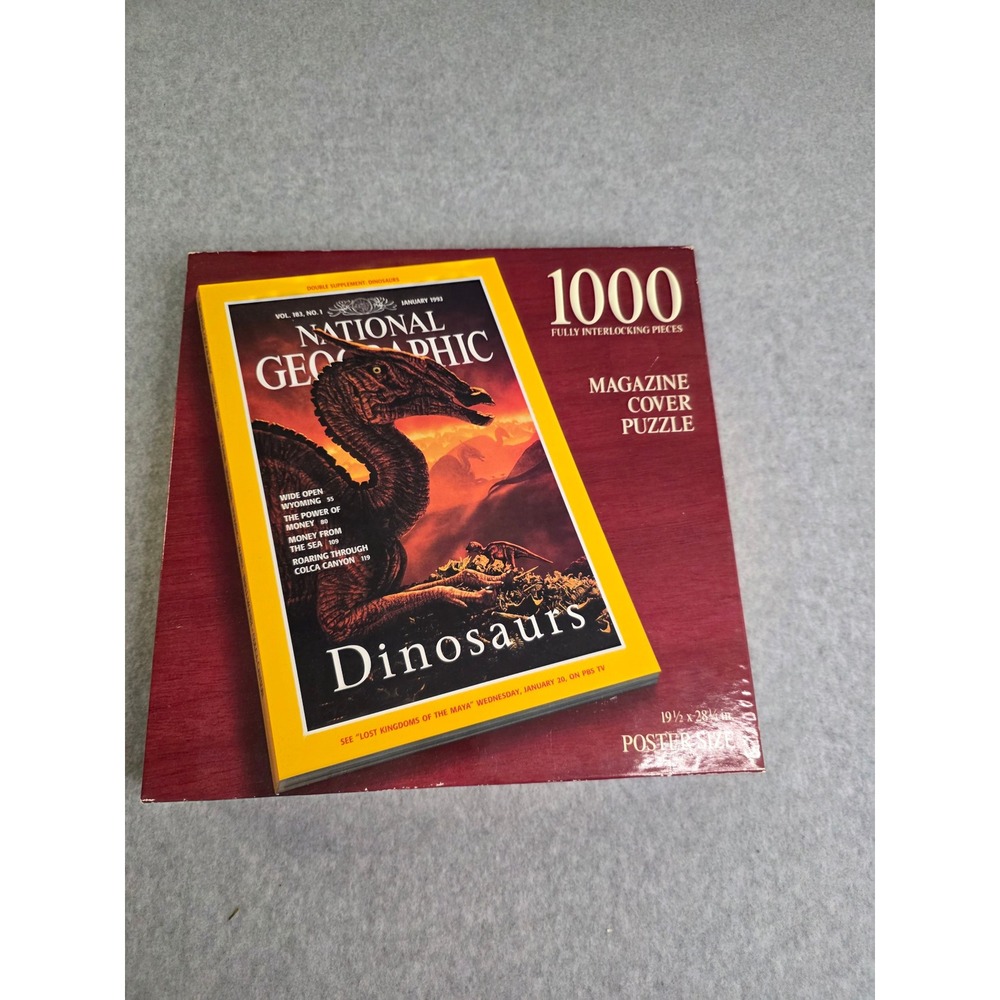 National Geographic Dinosaurs 1000 Piece Jigsaw Puzzle Magazine Cover